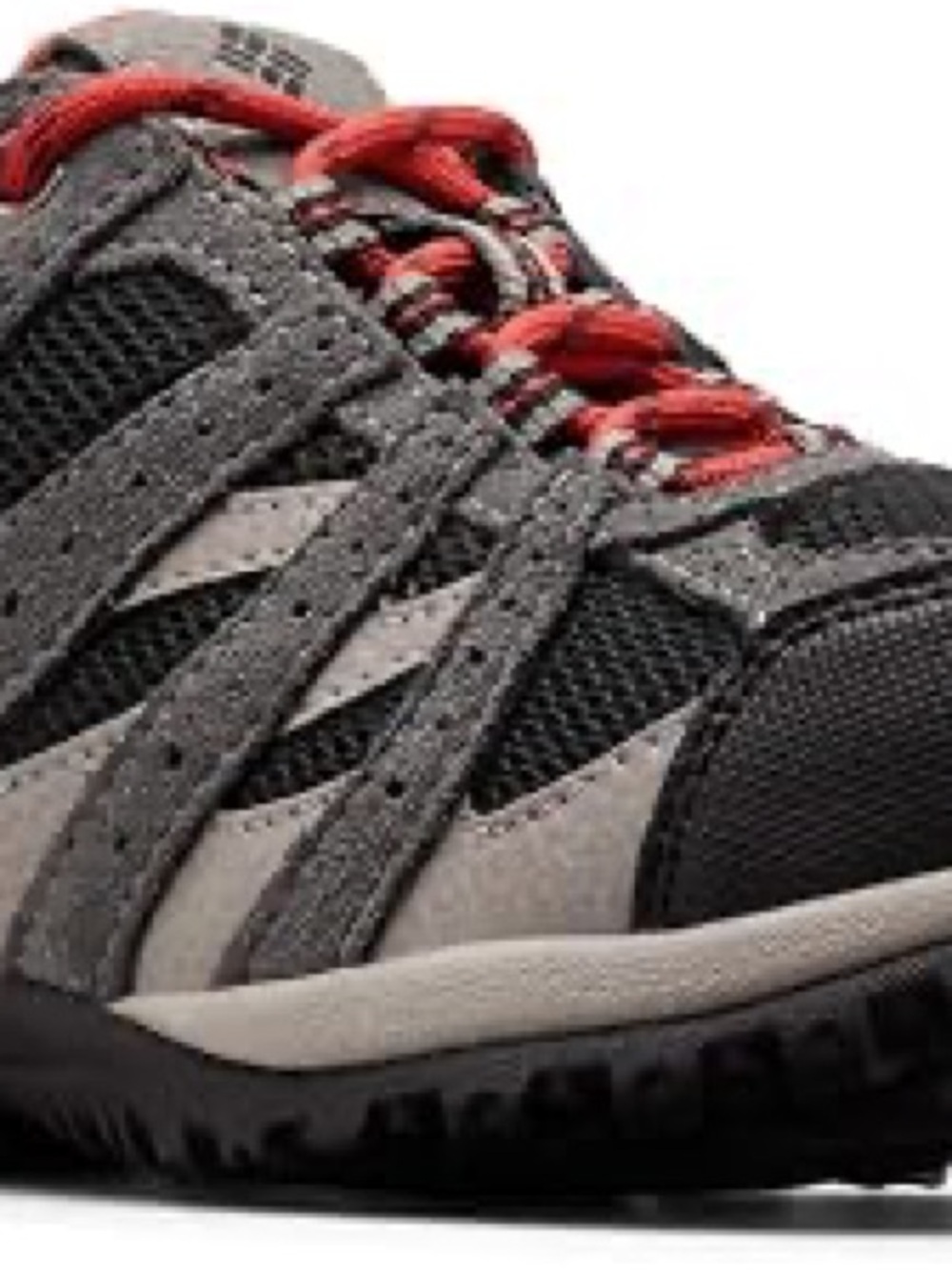 Columbia Boys Grey, Black and Red Trail Athletic Shoes